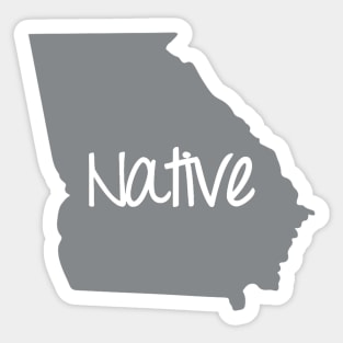 Georgia Native Pride GA Sticker